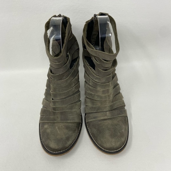 Free People Made in Portugal Hybrid Heel Platform Ankle Booties Boots Women’s 36 - Picture 7 of 12